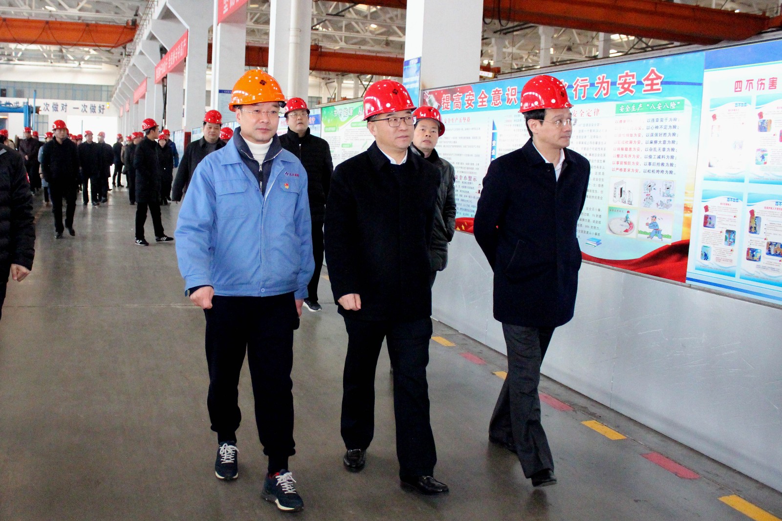 2019年1月16日，郎溪县党政代表团一行来Z6尊龙凯时电缆参观互换