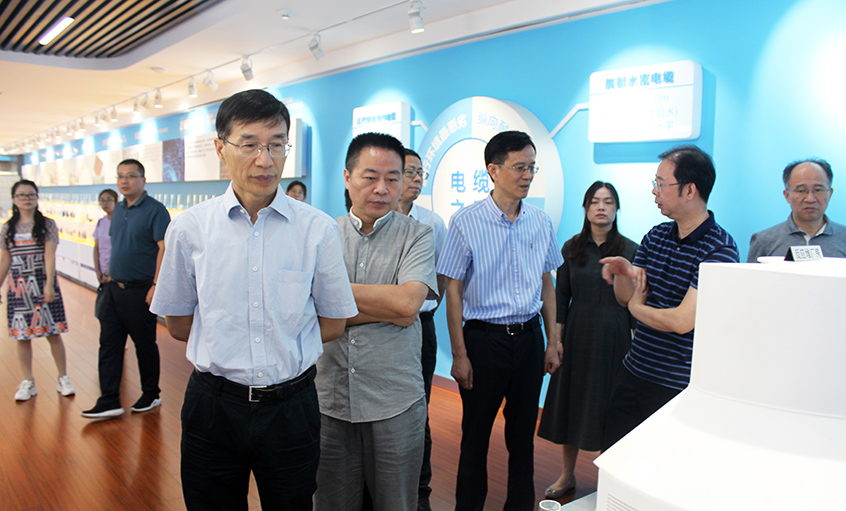 江苏省财政厅一级巡视员李载林一行来Z6尊龙凯时电缆参观互换