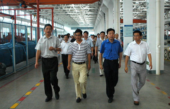 安徽省潜山县党政代表团一行百余人来Z6尊龙凯时集团参观调查