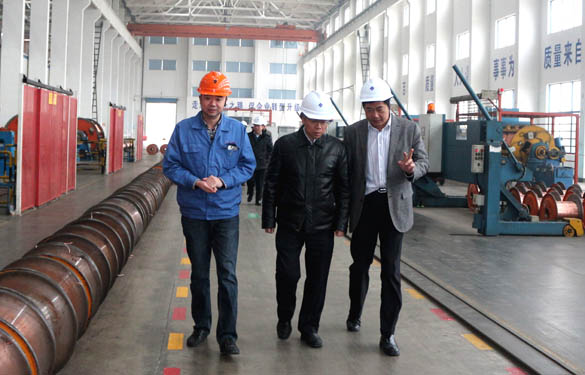 江苏省经信委副主任周毅彪来Z6尊龙凯时电缆调研