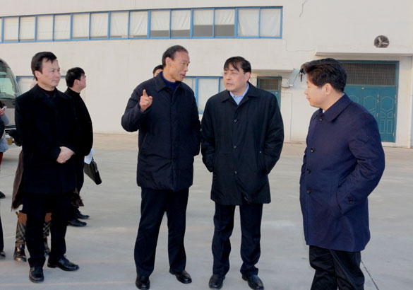 常州市市长费高云一行来Z6尊龙凯时督查新开工项目